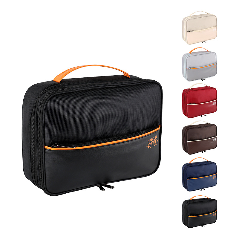 Runhui Ruidenai three-layer digital bag, Travel data cable storage bag, Power Bank data cable storage bag wholesale Item Picture