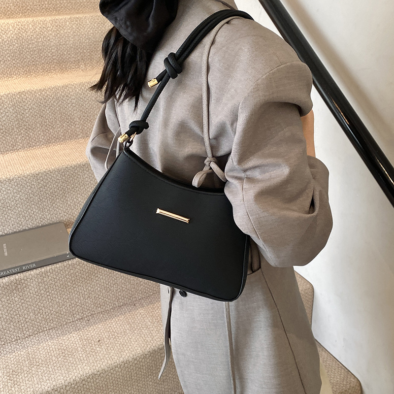 High-end single-shoulder underarm bag for women, 2024 new style simple and fashionable baguette bag, retro and versatile, popular cross-border women's bag Specification drawing