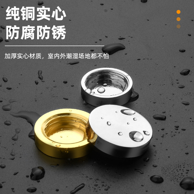 All-copper new solid nails, glass nails, mirror nails, fixed nails, decorative covers, advertising screws, caps, one piece price details Picture