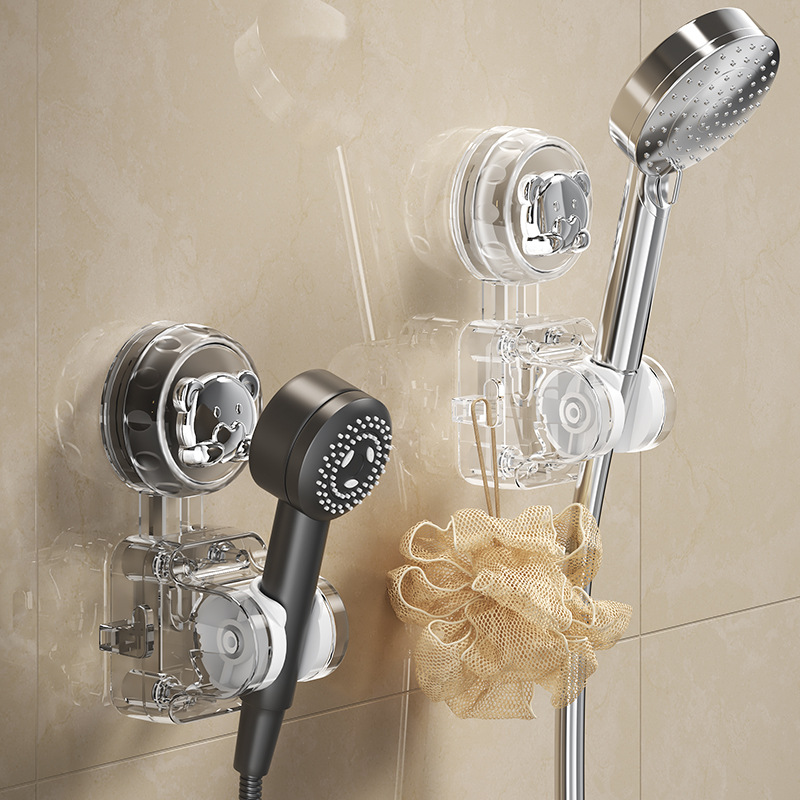 Bathroom suction cup shower head stand, household bracket, fixed without drilling, movable and adjustable, children's shower head base Specification drawing