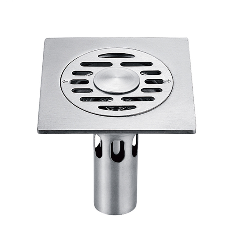304 stainless steel floor drain, anti-odor, bathroom washing machine, deep water floor drain, wire drawing project, dedicated to direct sales by floor drain manufacturer Item Picture