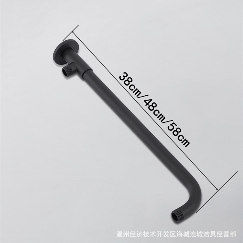Stainless steel shower head, large shower head, fixed seat, top shower head, three-way concealed and exposed installation bracket, fixed rod Specification drawing