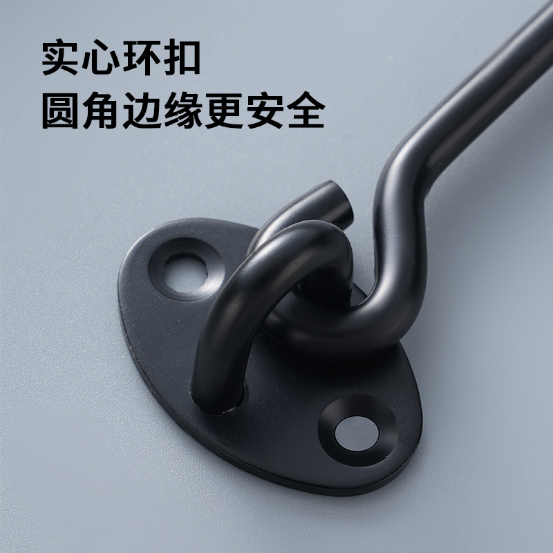 Stainless steel window windproof hooks without drilling, anti-theft door window old-fashioned hooks, solid extended door and window limit hooks Application Scenario
