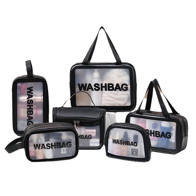 Carefully selected transparent PU cosmetic bags with high appearance standards, large-capacity toiletry bags, new storage bags, and portable travel storage bags Item Picture
