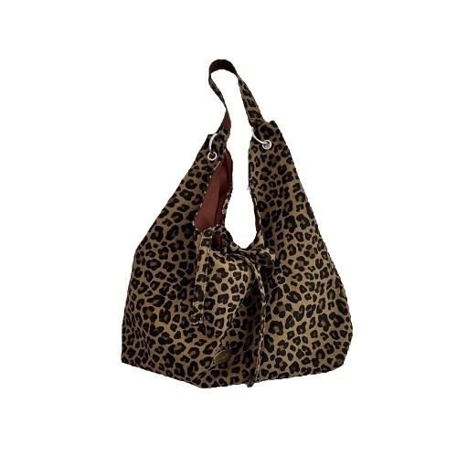 49252 Niche leopard print large-capacity double-sided canvas commuter tote bag, handbag, single-shoulder underarm bag, women's bag Item Picture