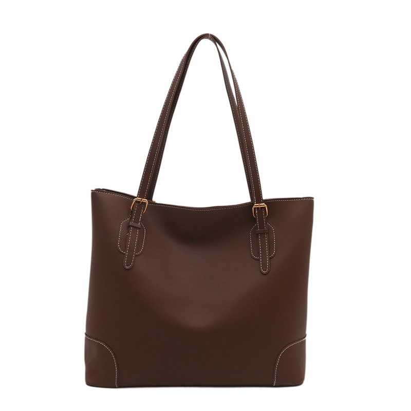 A niche design women's bag, 2024 new large-capacity bucket bag, a lady's quality commuting single-shoulder hand-carry underarm bag Item Picture