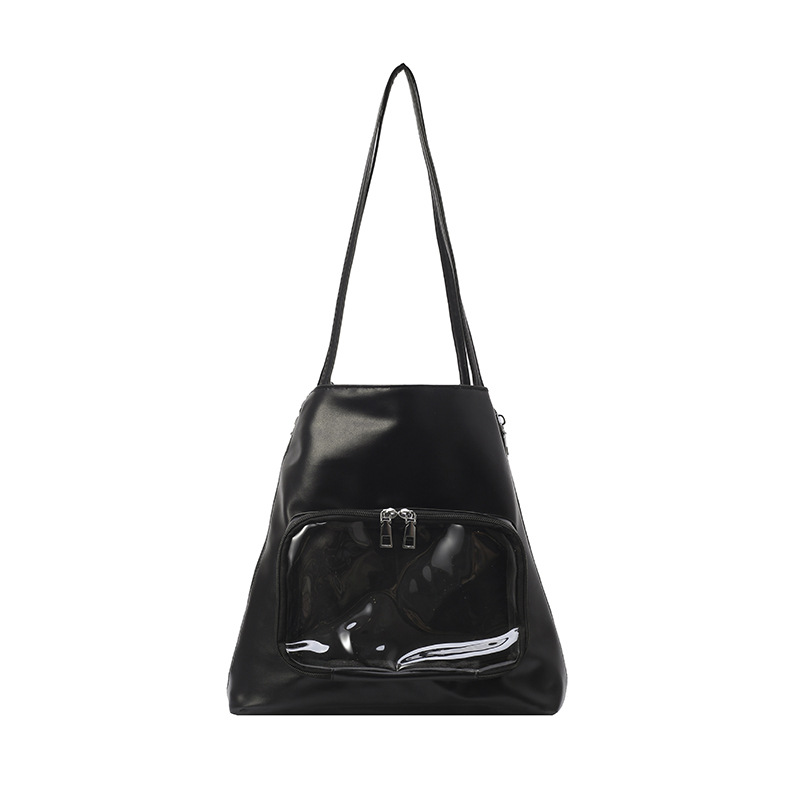 Japanese-style ballet-style ribbon pain bag, big appetite smug pain bag, 2D soft girl tote bag, relaxed single-shoulder bag Item Picture
