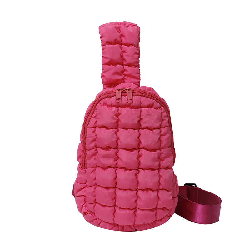 The new stylish and cute cloud bag, a solid color diamond-shaped single-shoulder underarm bag, is trendy and versatile, and a personalized crossbody bag Item Picture