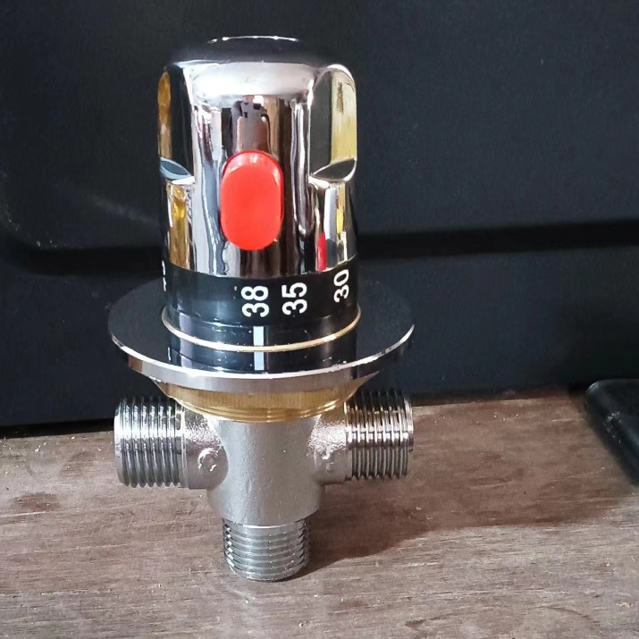 Cross-border exclusive mixing valve, 4-point constant temperature small bathtub valve, concealed mixing valve, all-copper chrome-plated bathtub washbasin full figure