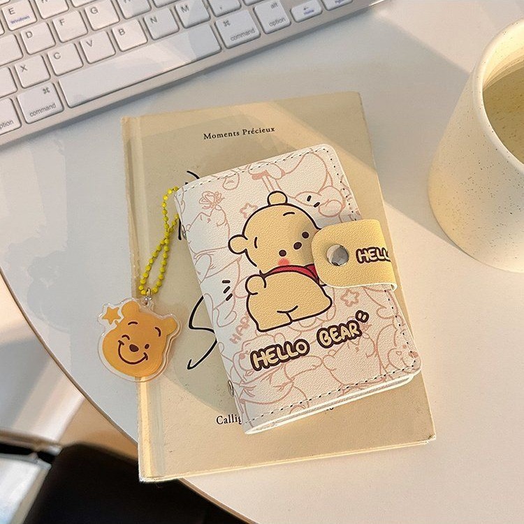 2023 New Cute Cartoon card Case for Women, anti-demagnetization, large capacity, multi-functional, compact ID card case with snap card holder Specification drawing