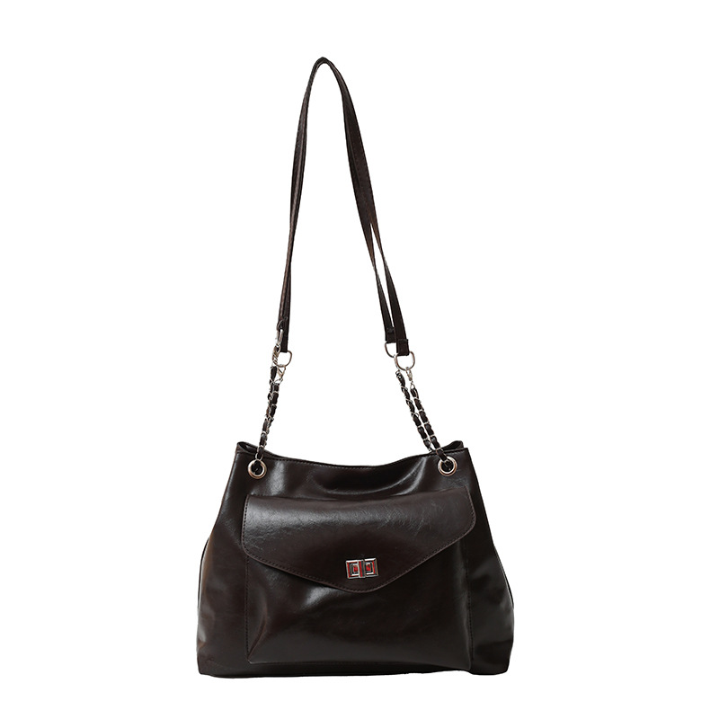 Versatile ins crossbody bag for winter women 2024 new trendy tote bag, large-capacity single-shoulder commuter bag for women Item Picture