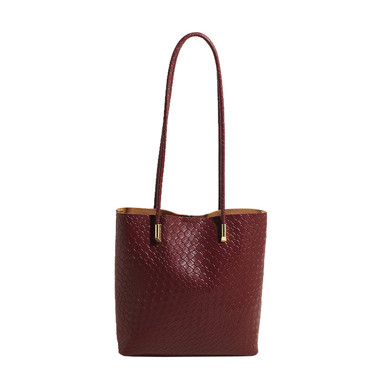 A new winter 2024 fashion, versatile, retro, high-end, niche, large-capacity single-shoulder, crossbody tote women's bag Item Picture
