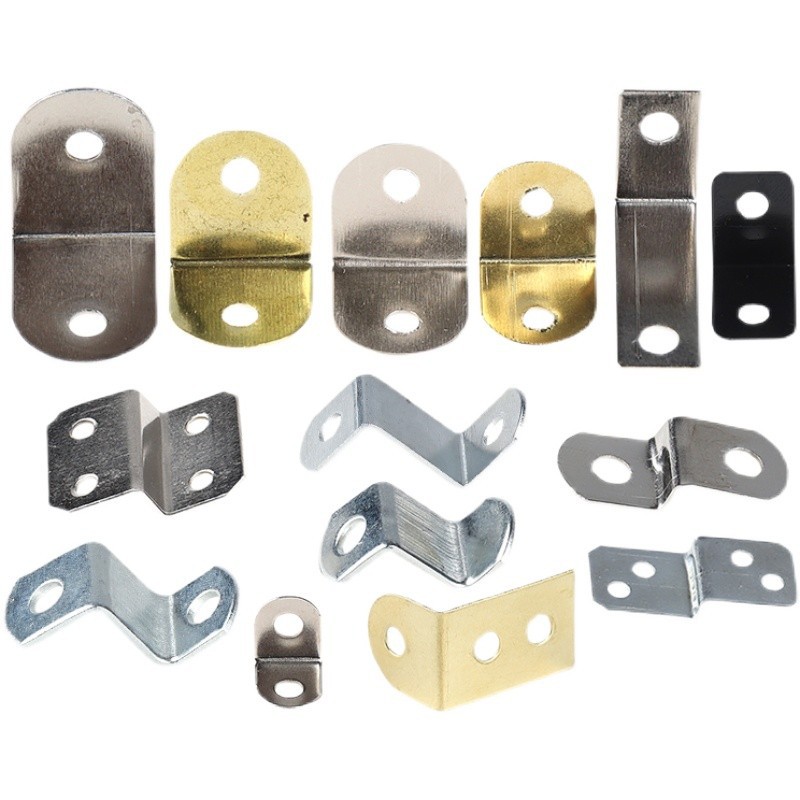 The back plate of the furniture photo frame hanging piece, trapezoidal corner code, Z-shaped inner and outer frame connection piece, fixed corner code, and fixed corner of the photo frame full figure