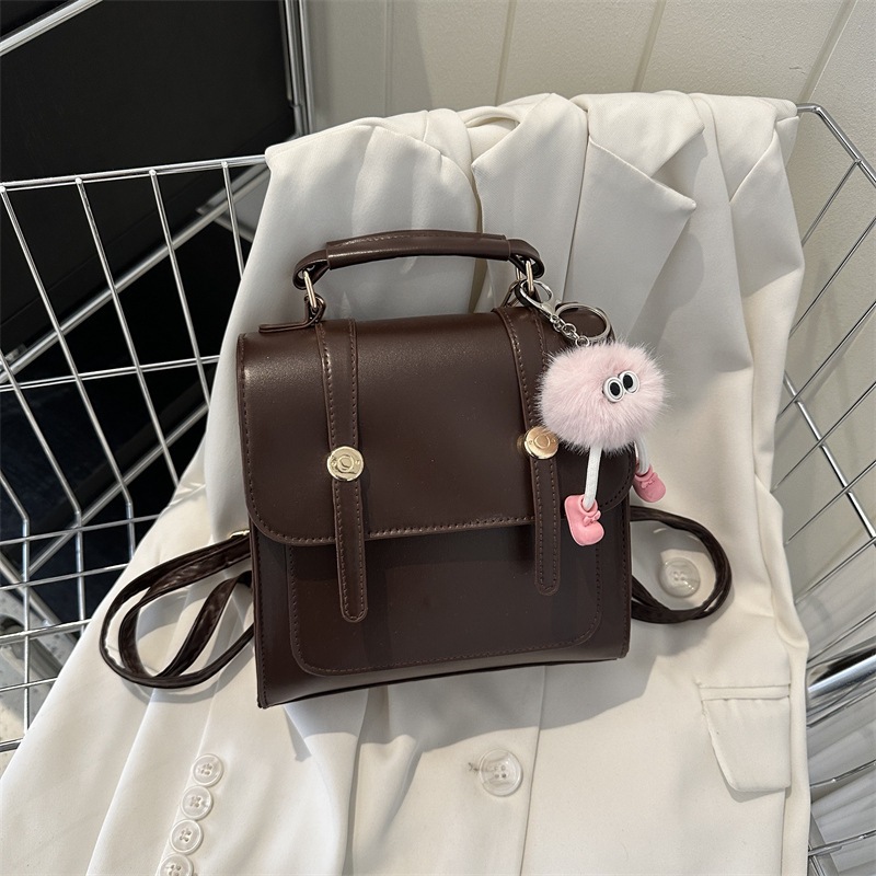 Simple backpack, school-style bag for women, 2023 new fashionable and casual single-shoulder handbag, small backpack details Picture