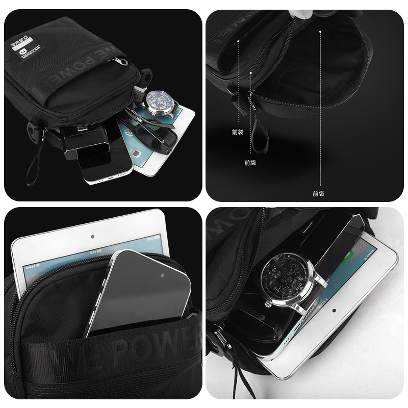 WEPOWER's new casual men's shoulder bag, small crossbody bag, wearable waist bag, small backpack, and lightweight men's crossbody bag Application Scenario