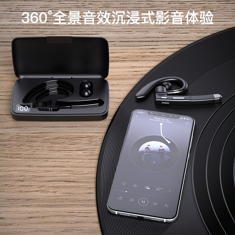 The new Bluetooth headphones can be wirelessly attached to the ears. 5.3 Amazon's best-selling noise-cancelling sports waterproof digital display business headphones Specification drawing