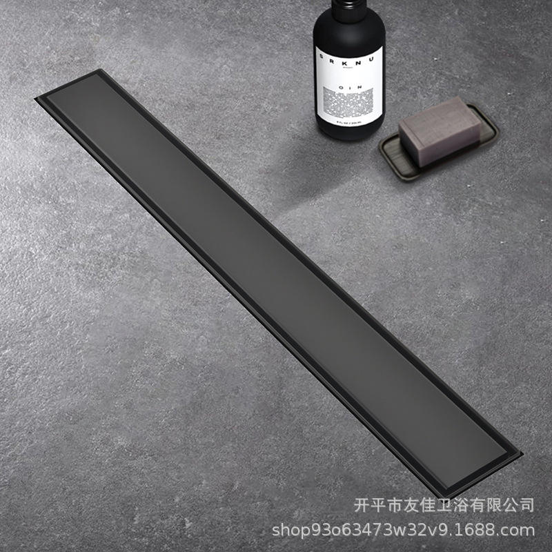 Amazon's long strip North American invisible floor drain can be inlaid with tiles, marble slabs, 304 stainless steel American-style floor drain Application Scenario