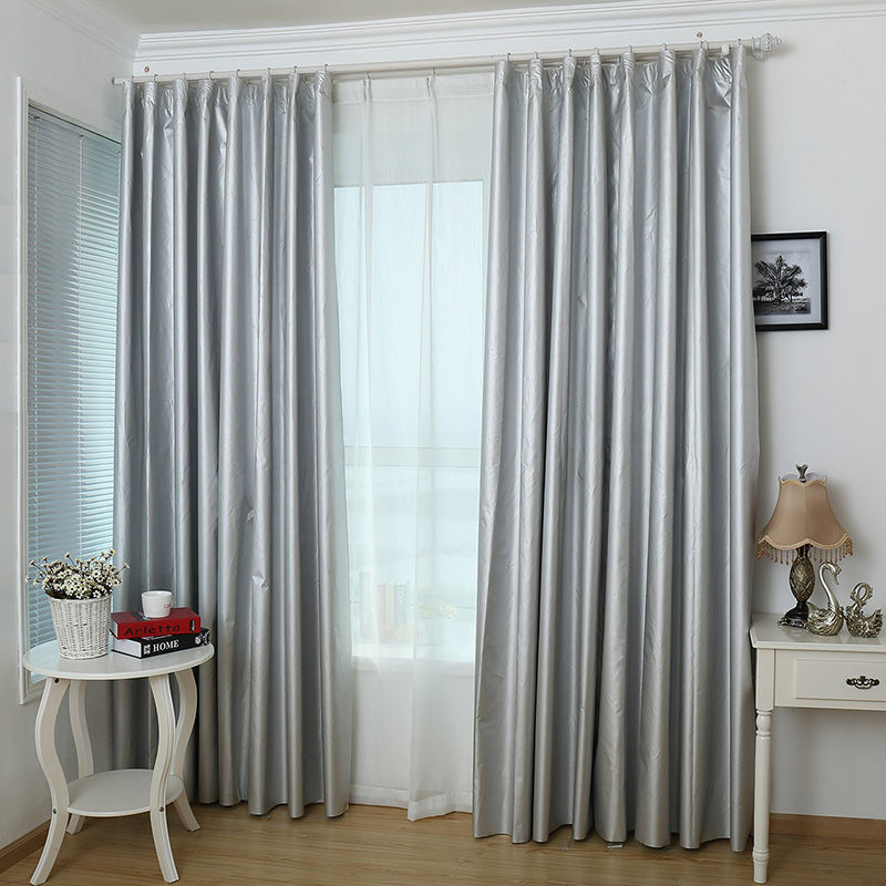 Fully light-blocking dormitory curtains, finished sunshade curtains, bedroom balcony, rental room, no need for drilling, non-transparent, light-blocking hook type Application Scenario