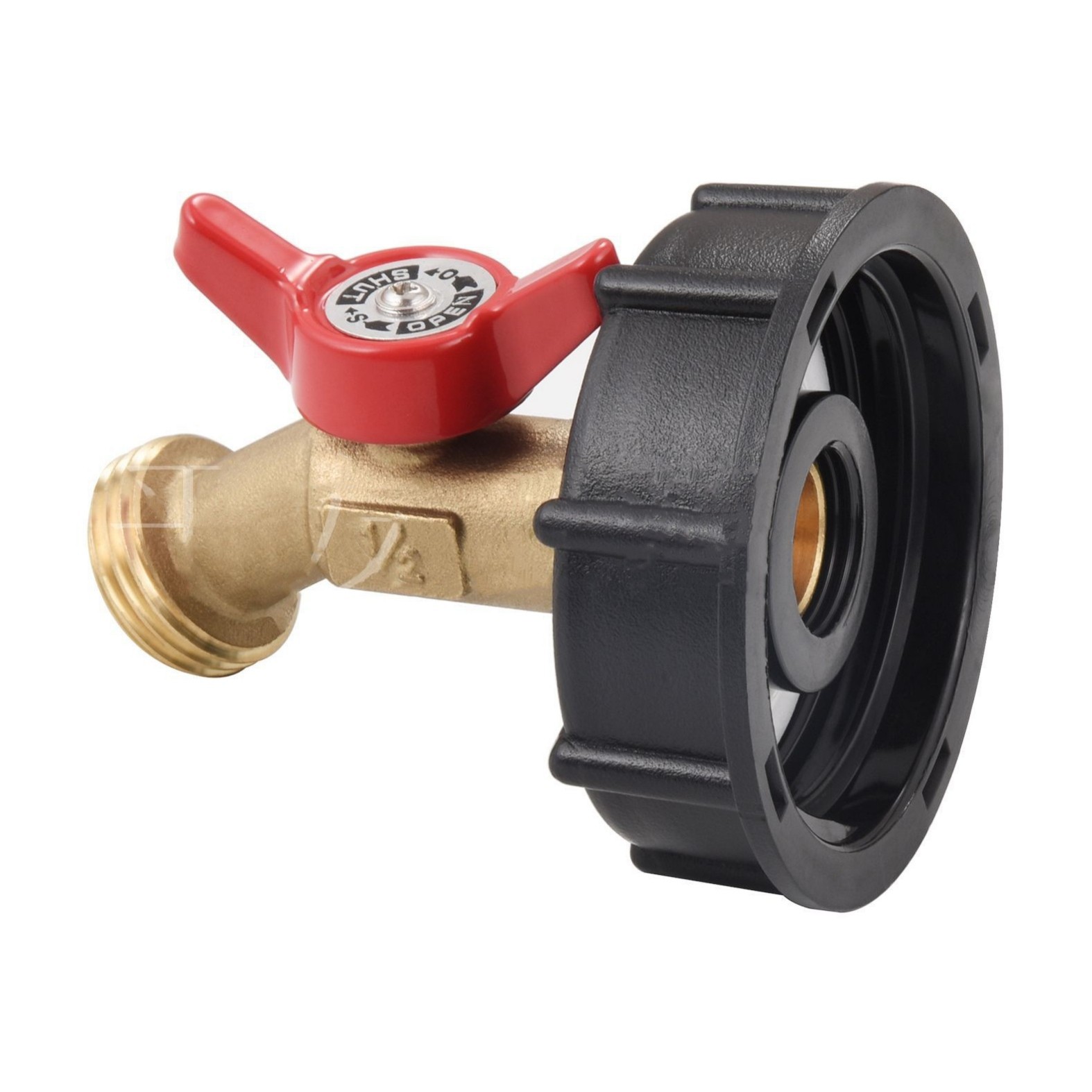 Cross-border American standard 2-inch coarse thread 2.44-inch fine thread brass garden hose valve faucet water tank adapter full figure