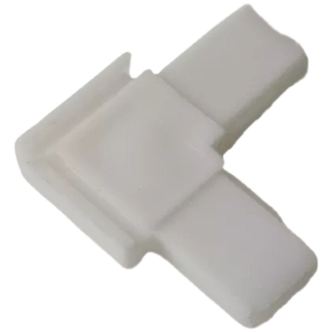 Angle plastic rigidity, old-fashioned plastic corner codes, right-angle fan screen corner pieces, white spring doors and Windows, aluminum alloy screen, built-in 90 Item Picture