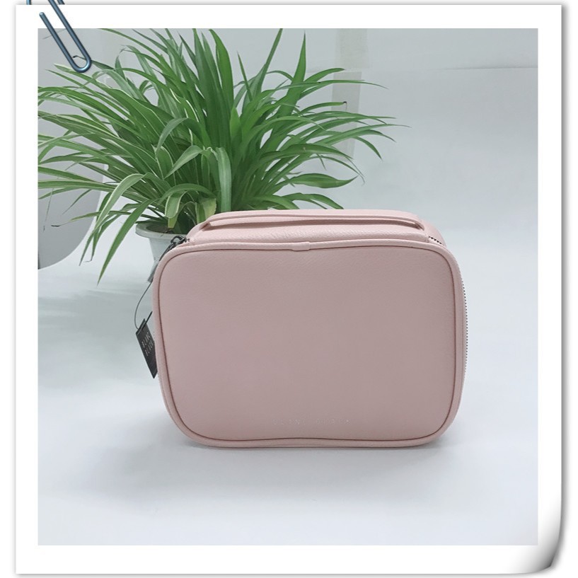 Customized PU leather waterproof makeup bag, multi-functional travel toiletries storage bag, portable toiletries bag Specification drawing