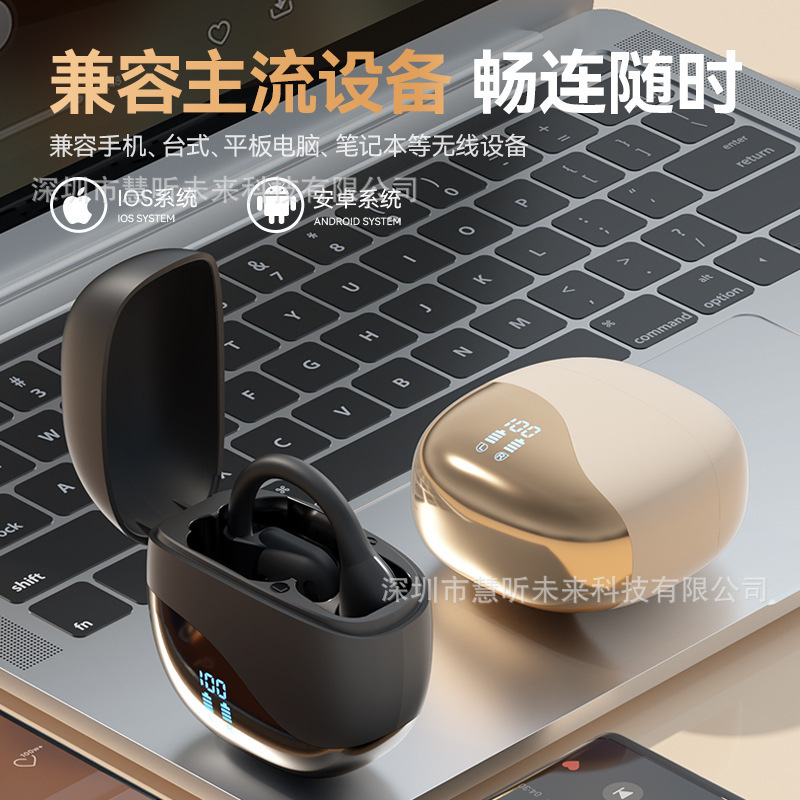 Translation of headphones for overseas travel: M62 wireless over-ear OWS Bluetooth headphones Open bone conduction factory wholesale details Picture