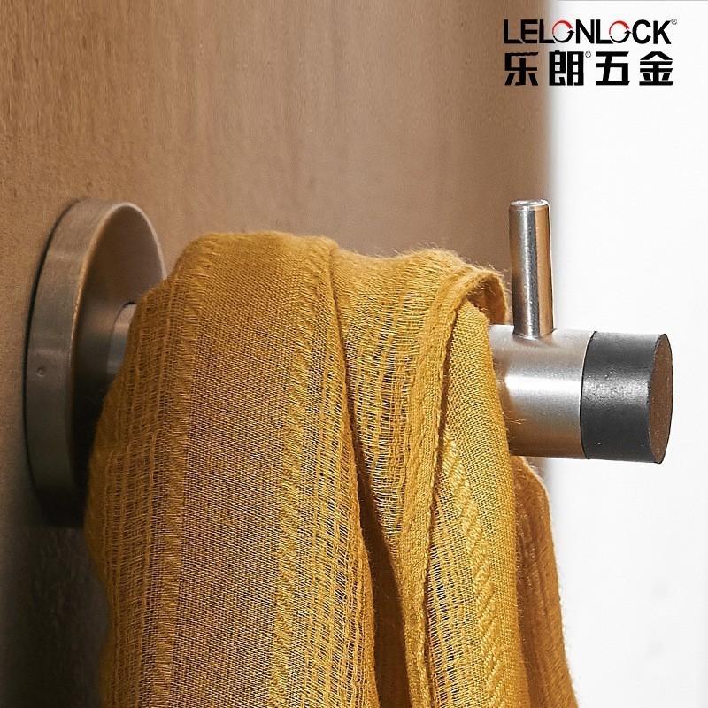 304 stainless steel cloakroom door, clothes back hook, dormitory bathroom, fitting room rubber anti-collision door top hook full figure
