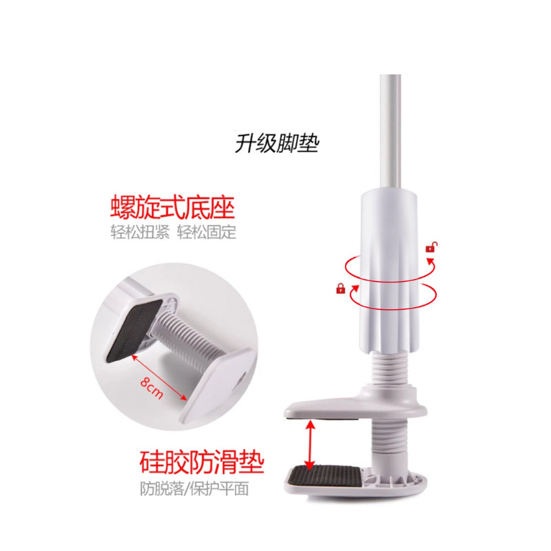 Mobile phone lazy person stand, bedside TV live streaming, tablet computer, double chuck screw base, desktop mobile phone stand Item Picture