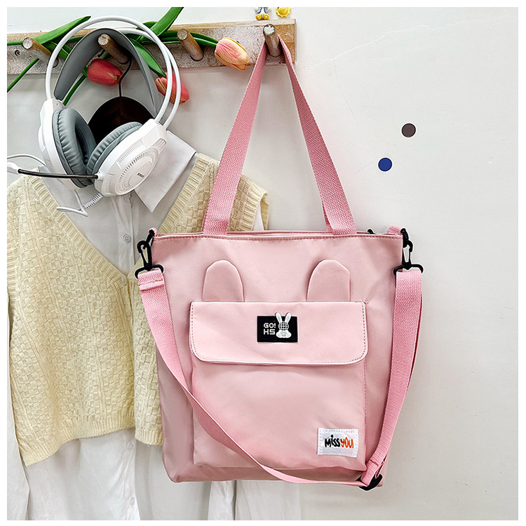 Large-capacity single-shoulder crossbody bag, 2024 new style simple and versatile commuter tote bag, student tutorial bag, handbag for women Specification drawing
