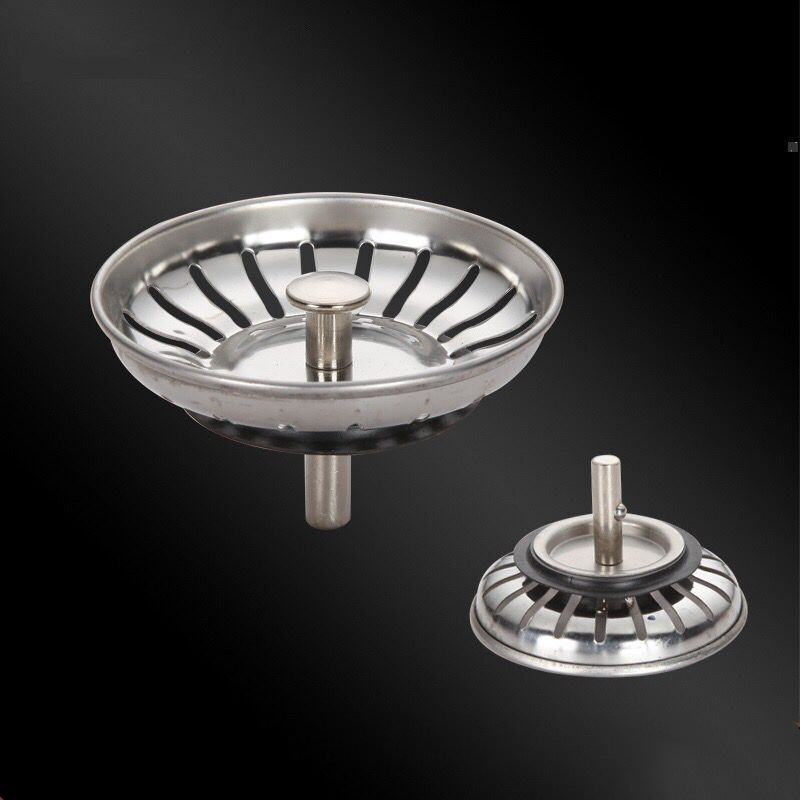 Kitchen stainless steel sink, drain lid, lift cage, sealing cover, sink switch, leaky filter cover accessories full figure