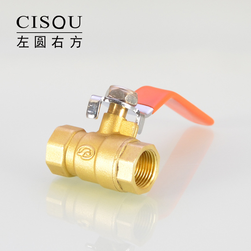 2/3/4/6 copper ball valve with internal thread and external thread long handle, DN8 10 15 20 cold and hot water pipe switch joint Specification drawing
