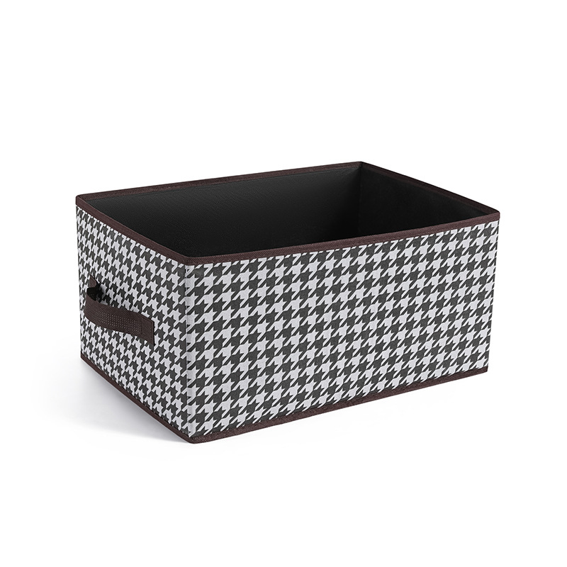 Thousand-bird grid storage box, clothes and trousers storage box, foldable organization box, drawer-type dormitory household storage basket Item Picture