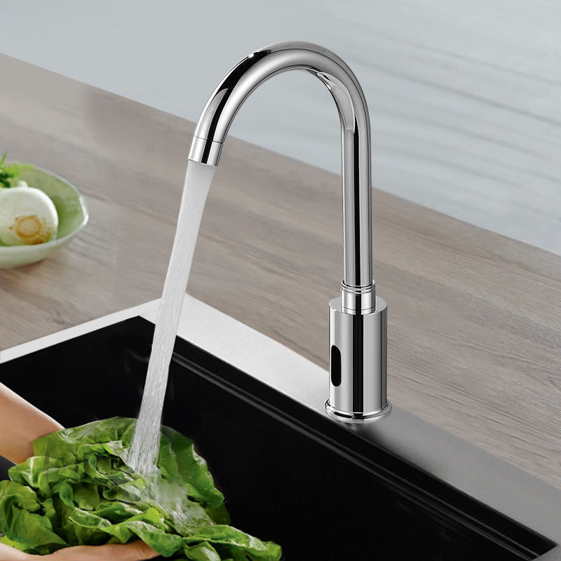 Fully automatic sensor faucet, sensor infrared single cold and hot hand washing device, smart faucet, all-copper household faucet details Picture