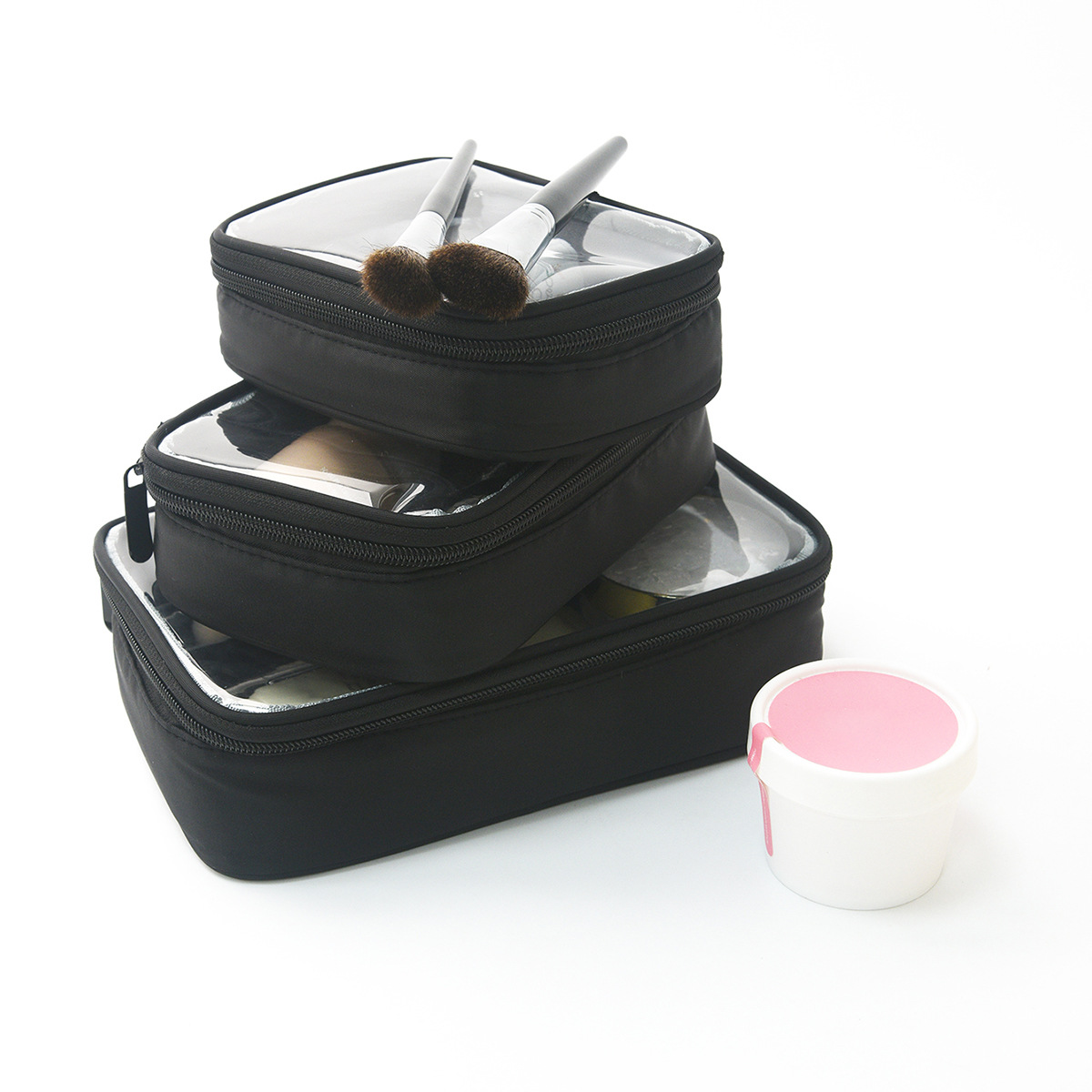 Feihong Cross-border waterproof Storage Bag, high appearance level portable cosmetics storage bag, simple and fashionable makeup bag, Toiletries bag details Picture