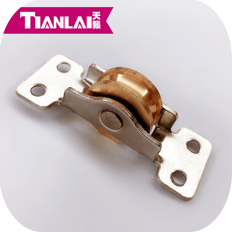 Factory direct sales of medium-sized Beixing Jintian pulley doors and Windows, copper wheels, ground guide wheels, sliding door hoisting wheels and positioning wheels Specification drawing