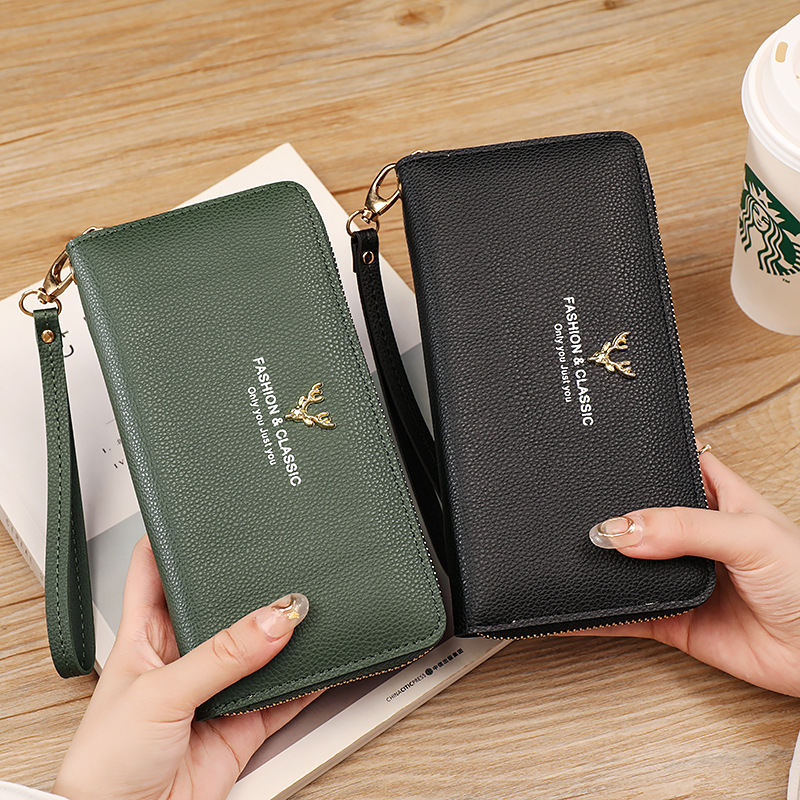The new women's wallet, long zipper clutch, large-capacity wallet, and high-end PU leather card case are in stock and on sale details Picture
