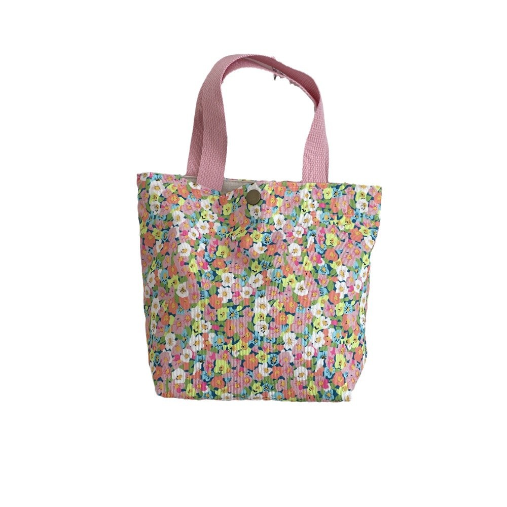 411291 autumn and winter retro casual bento bag, hand-held bag, small cloth bag for work sundries, women's portable handbag Item Picture
