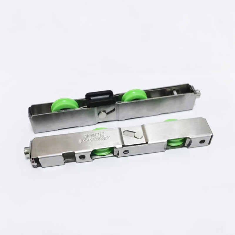 Two-wheel long hollow sliding door wheels, sliding door tracks, hanging track wheels, door and window hardware accessories Specification drawing