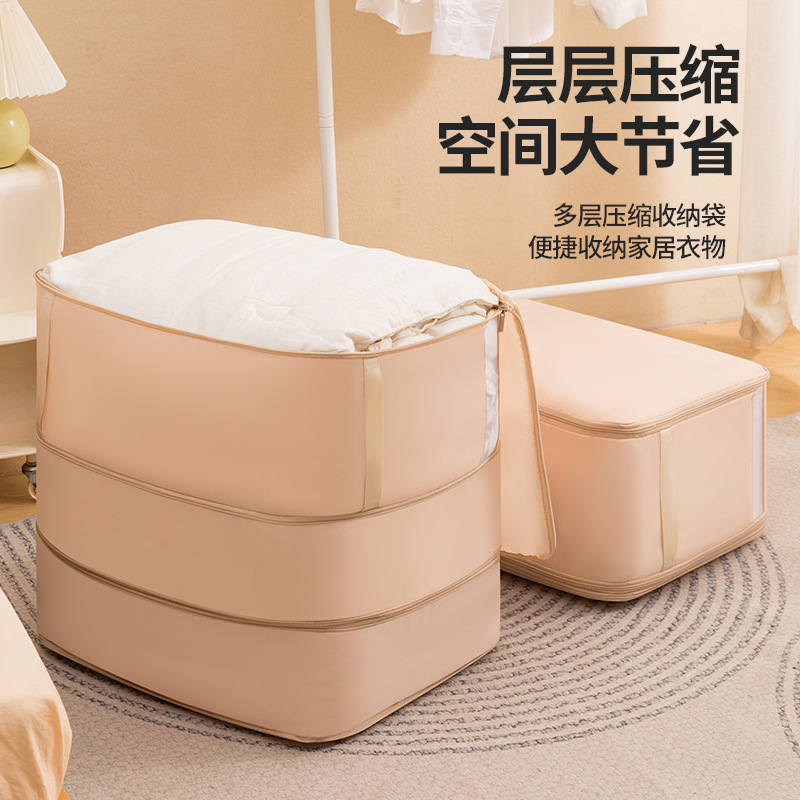 Runhui twill compressed cotton quilt bags, large-capacity moving clothes sorting bags, packing bags, household quilt storage bags Specification drawing
