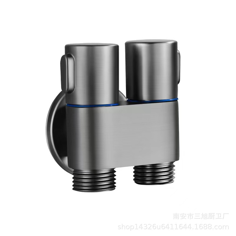 Manufacturer wholesale toilet companion telescope faucet, bathroom spray gun, Douyin e-commerce, Internet celebrity double outlet faucet Item Picture