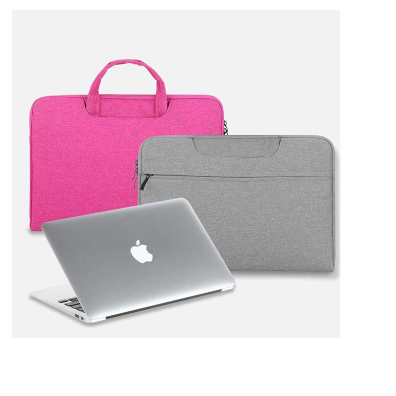 Cross-border factory in-stock plush notebook computer bags suitable for Apple 13, Lenovo and Huawei 14-inch computer handbags full figure