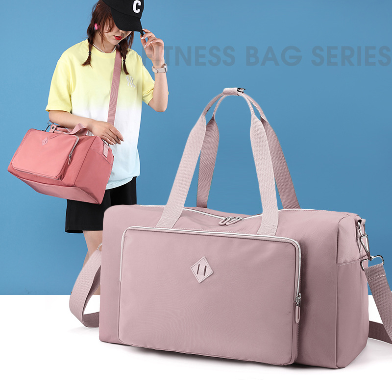 Colorful Fox Women's large-capacity travel bag, outdoor casual water-resistant nylon backpack, Men's travel single-shoulder bag full figure