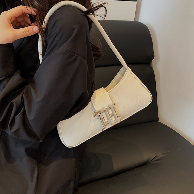 Cross-border fashion underarm bag, women's single-shoulder bag, Spring 2025 new style bag, texture and trendy baguette bag details Picture