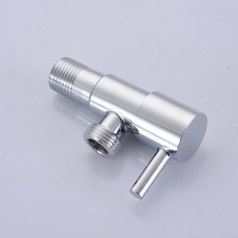 Wholesale foreign trade cross-border Angle valve stainless steel 1/2, cold and hot universal water heater toilet copper core switch Angle valve Specification drawing