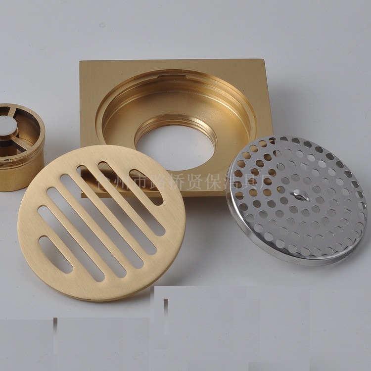 We supply high and medium-grade all-copper anti-odor chrome-plated floor drains details Picture