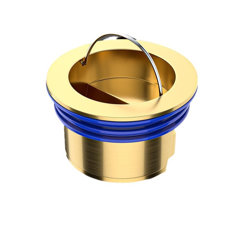 The bathroom anti-odor all-copper floor drain core can prevent backflow of odors, deodorization, clogging and insect infestation, and is universal for rapid drainage Item Picture