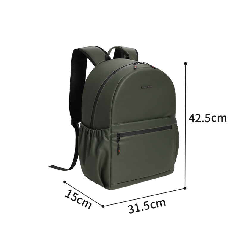 New Ruitu leather film backpack, large-capacity travel backpack, student schoolbag, outdoor water-resistant backpack Item Picture