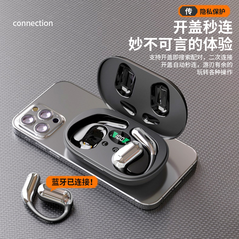 Cross-border OWS Wireless Bluetooth Headphones 2024 New model, non-in-ear sports noise cancellation, ultra-long battery life, AI translation headphones details Picture