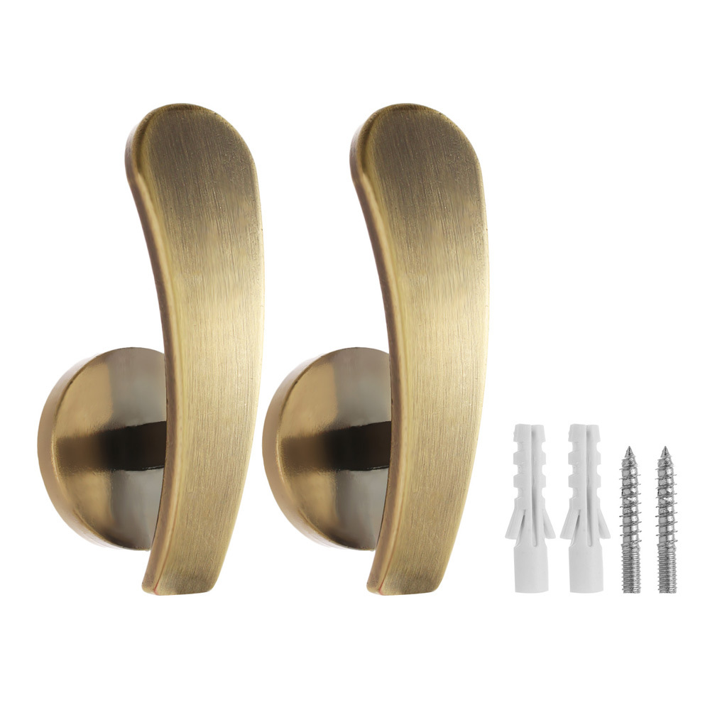 Cross-border modern and simple curtain hooks, wall hooks, alloy hanging balls, tassels, curtain accessories, binding straps, tie straps, curved hooks, window decorations Specification drawing