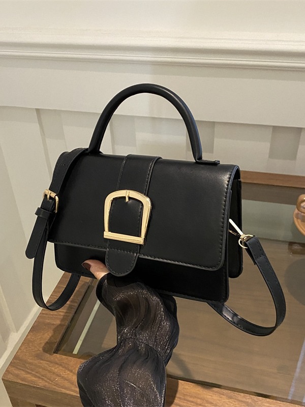 The 2024 new style of casual and elegant Korean-style texture, retro and fashionable hand-held simple single-shoulder crossbody small square bag for women full figure